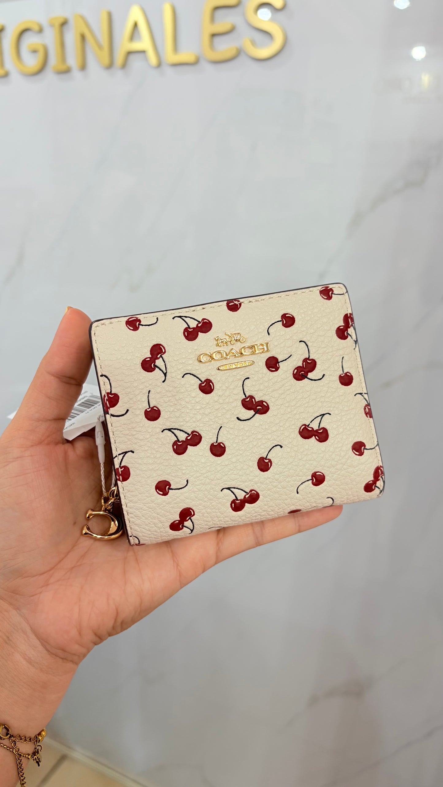 Cartera Dama Blanca Con Cerezas🍒 Coach