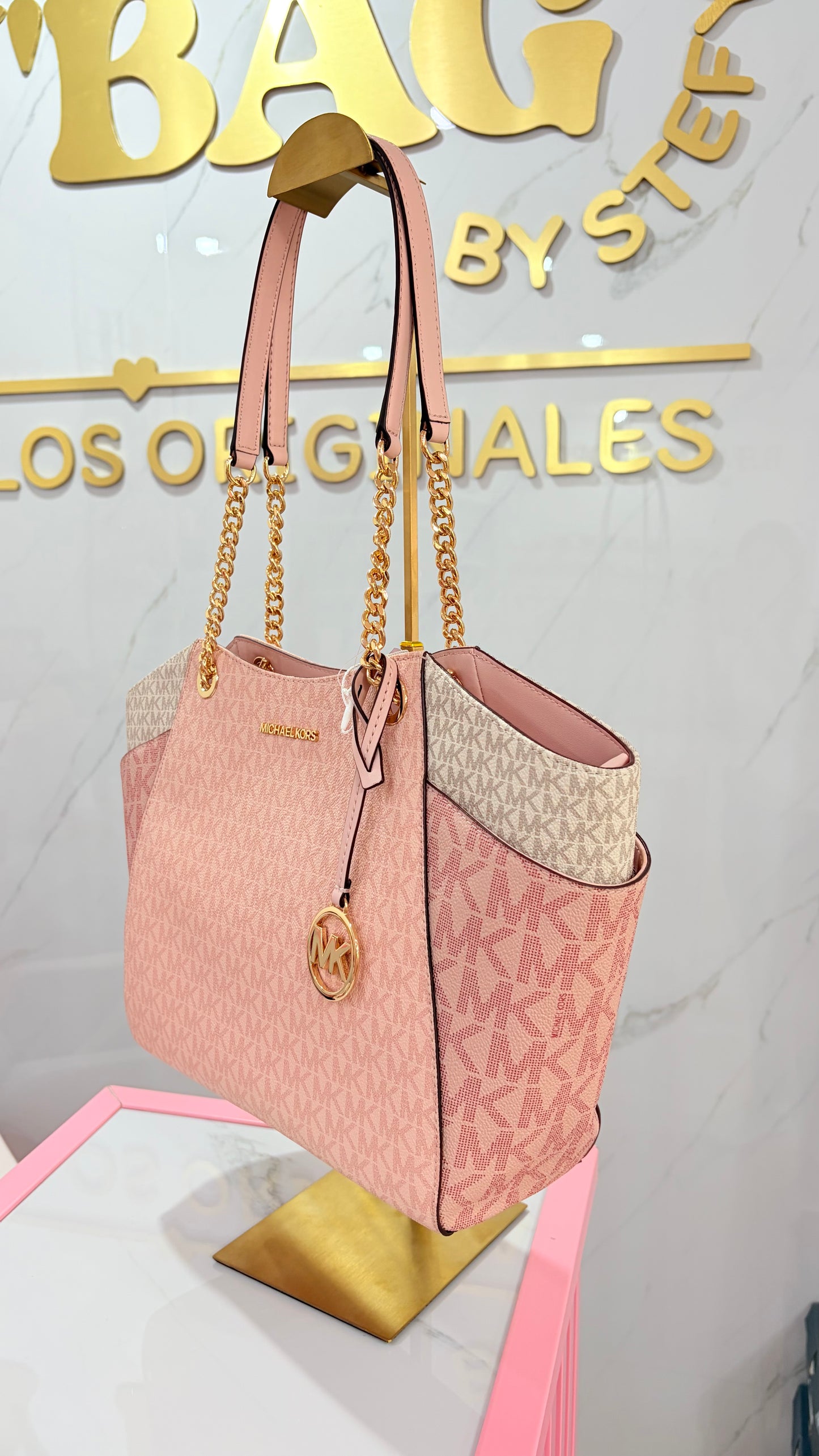 Bolsa Dama Tote Rosa Michael Kors