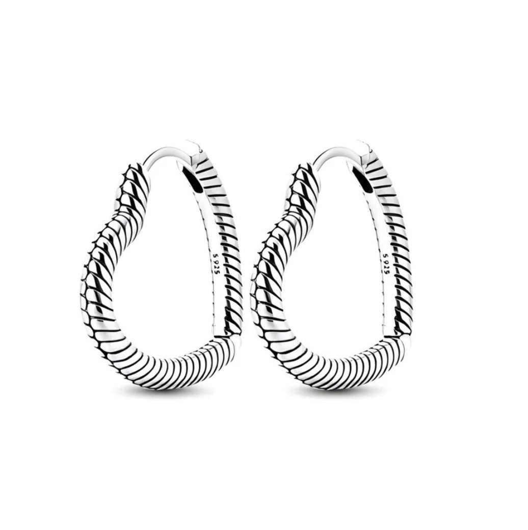 Arracadas De Plata 925 Corazón