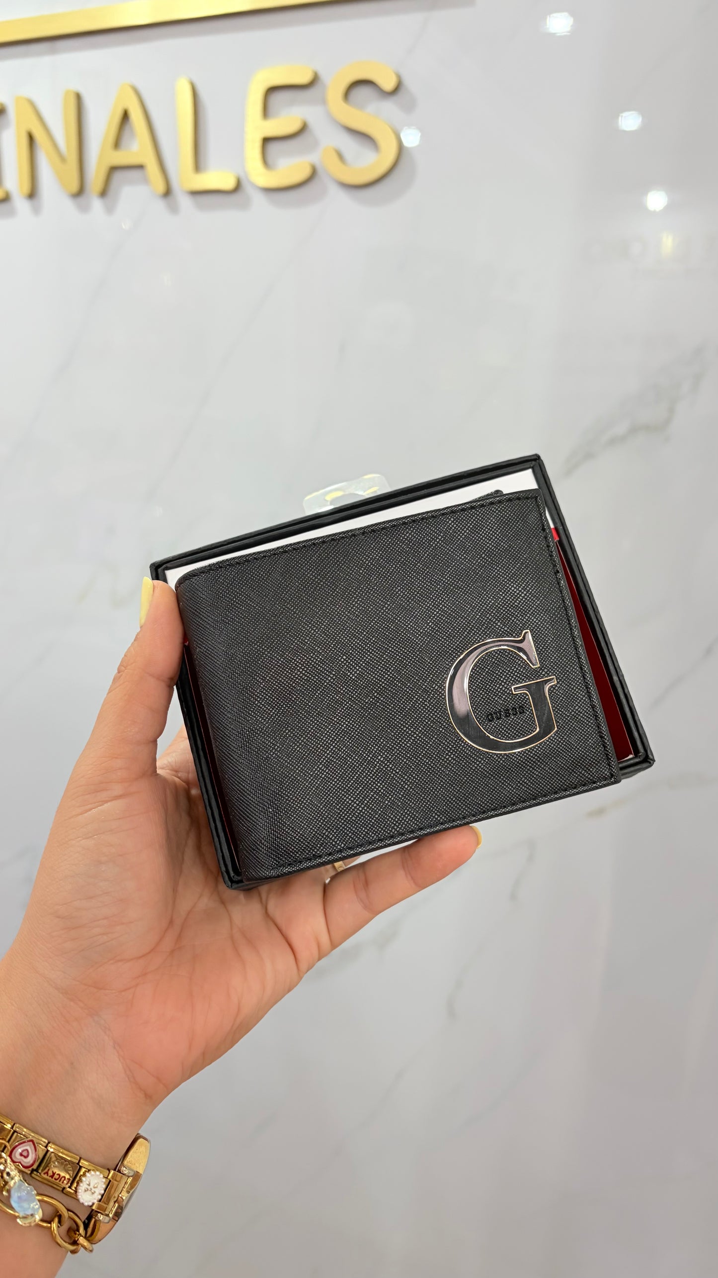 Cartera Caballero Negra Guess