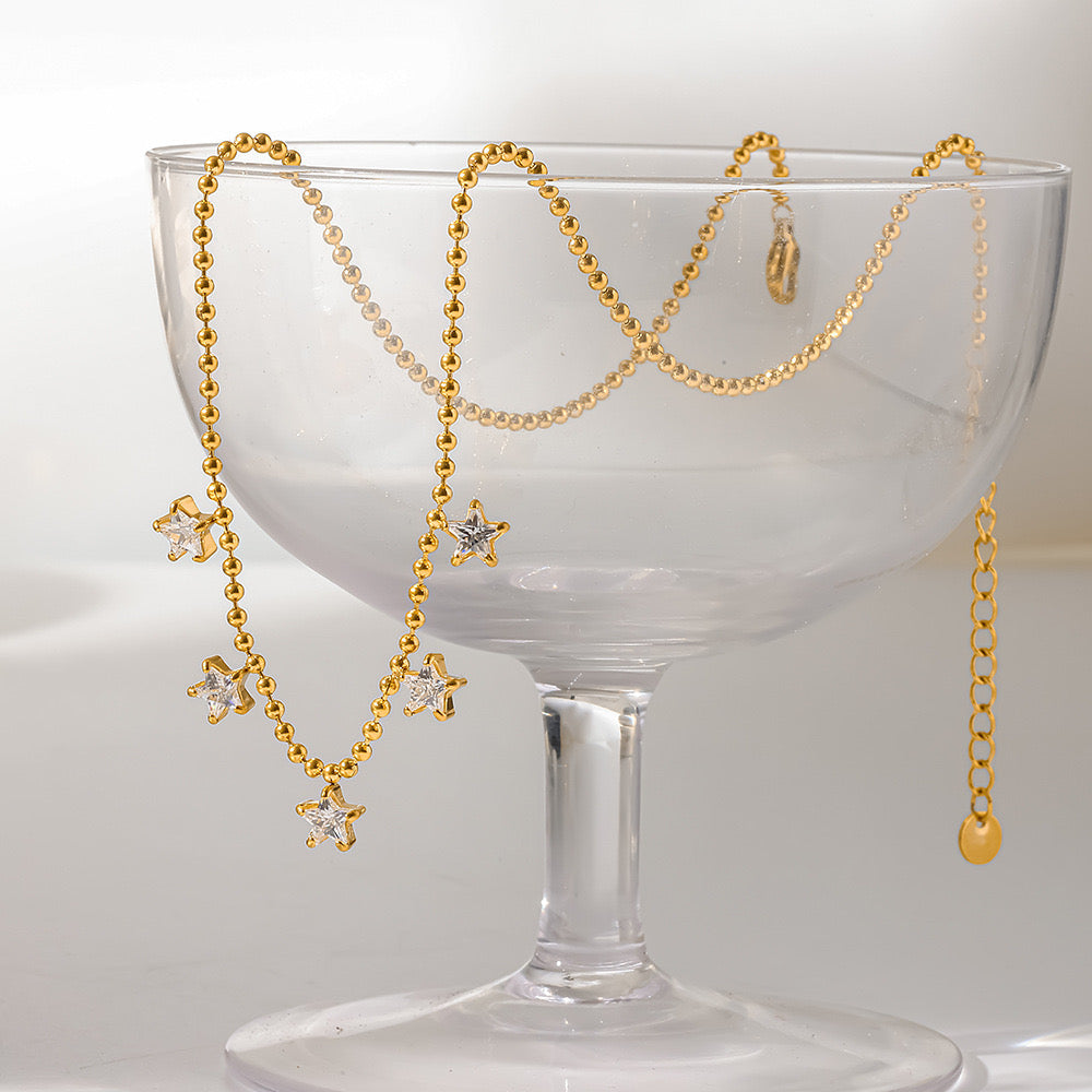Collar Estrellas Blancas