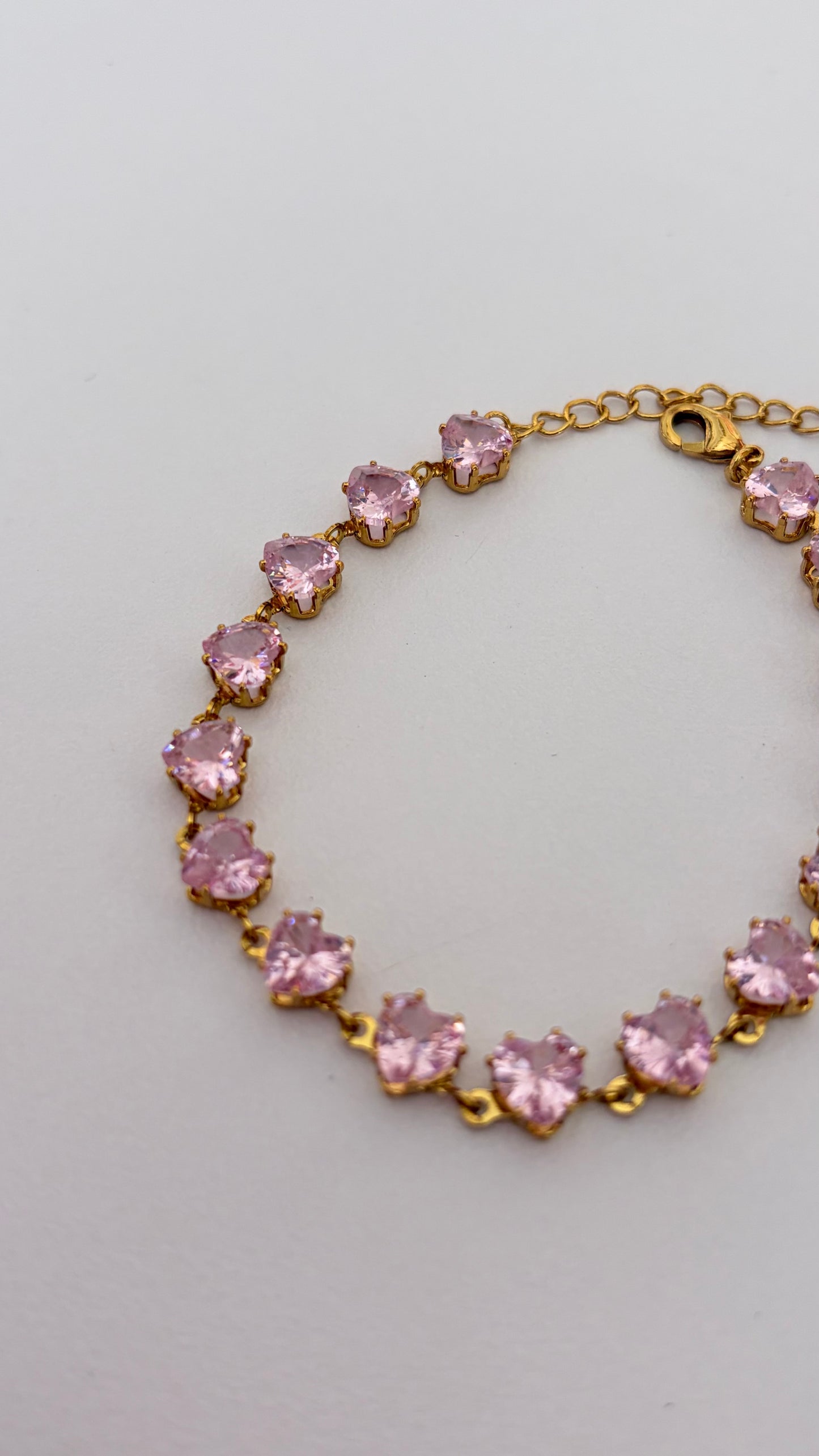 Pulsera Corazón Rosa