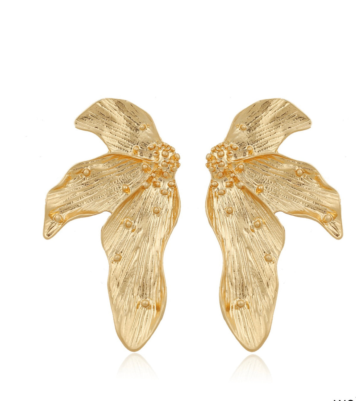Aretes Hojas Haladas Chicos