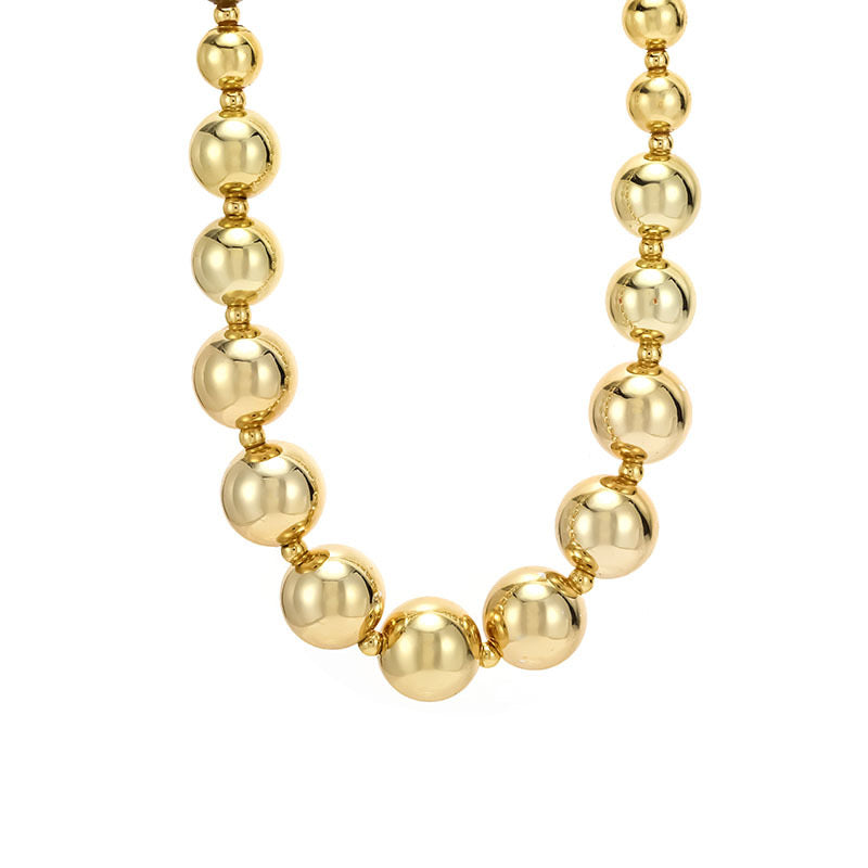 Collar Borlas Doradas Maxi