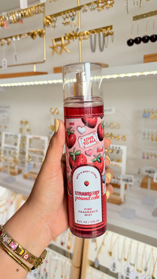 Body Mist Strawberry Pound Cake B&BW