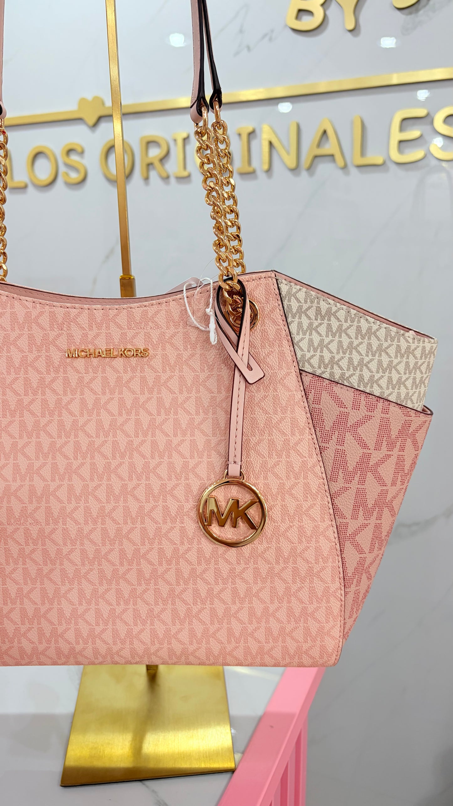 Bolsa Dama Tote Rosa Michael Kors
