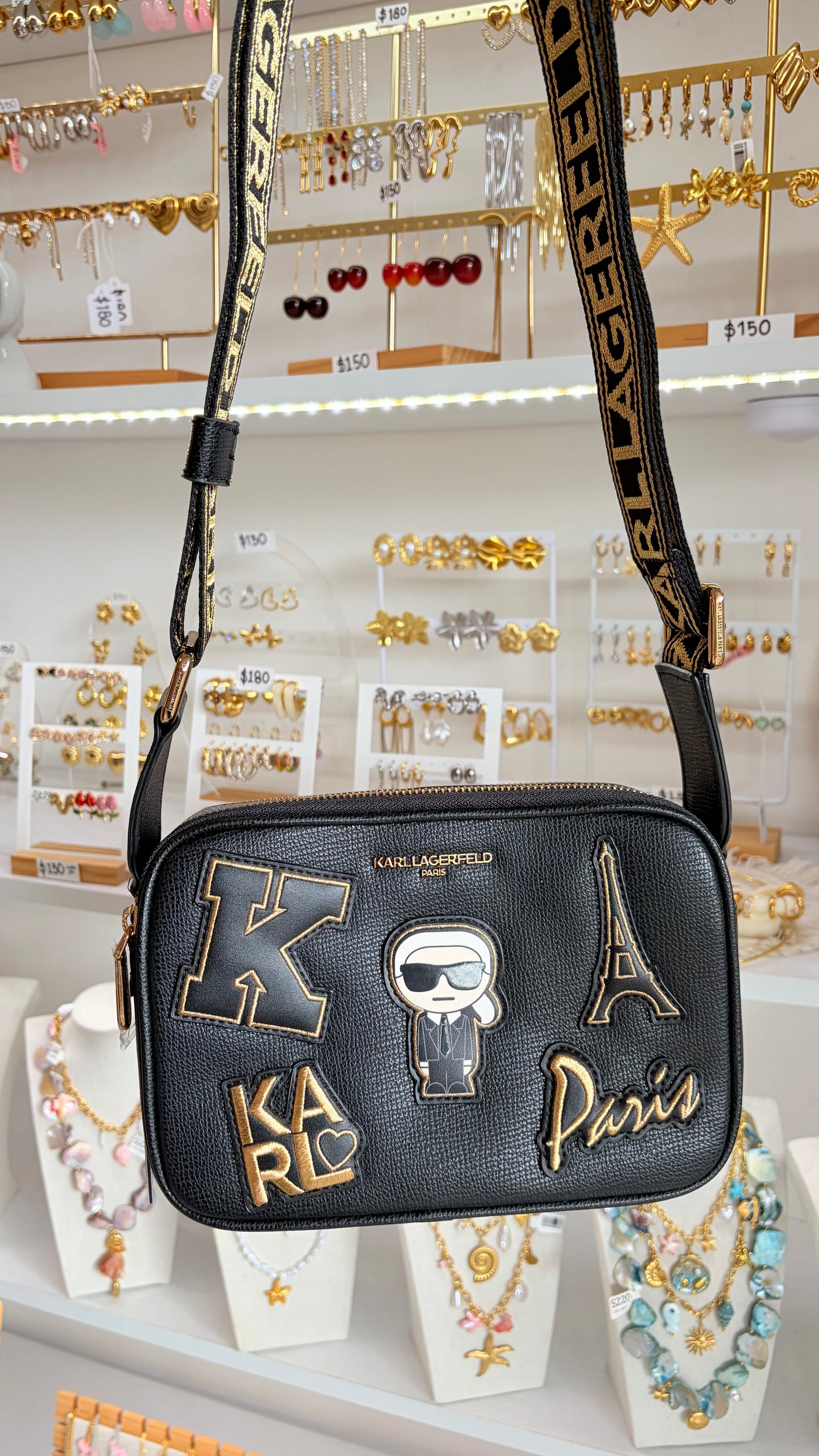 Bolsa Dama Negra Karl Lagerfeld