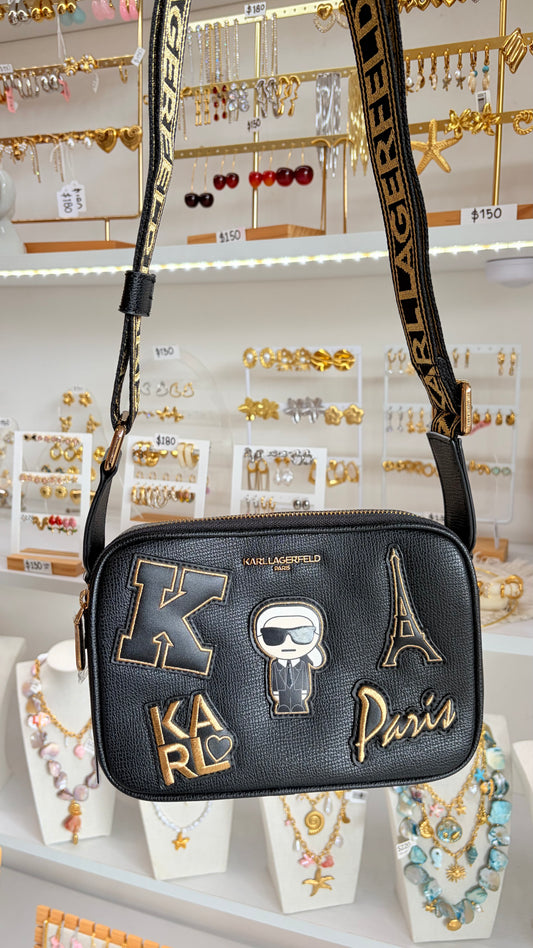 Bolsa Dama Negra Karl Lagerfeld