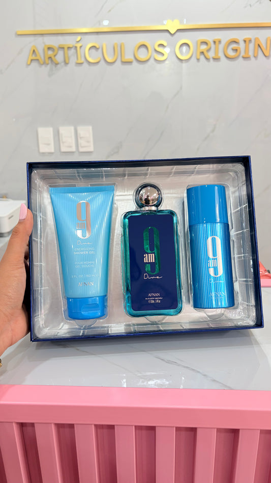 Set Perfume Caballero Dive 9AM Afnan