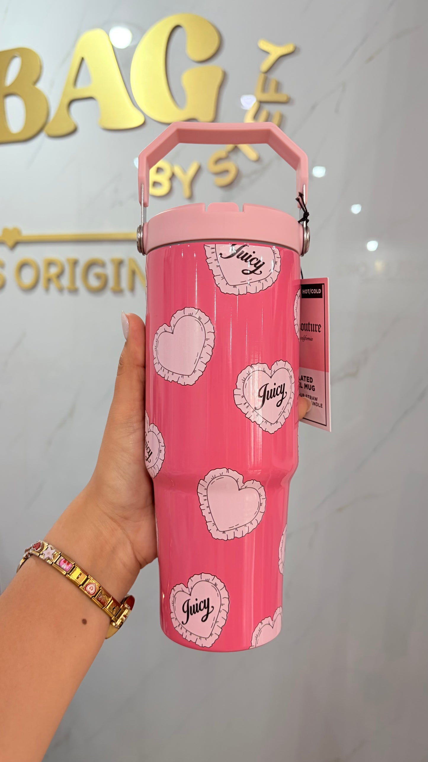 Termo Fucsia Con Corazones 0.88ml Juicy Couture