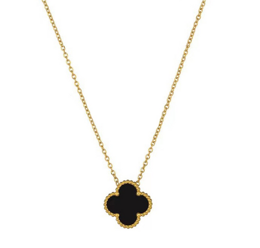 Collar Trébol Negro