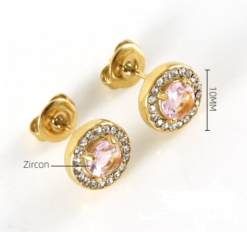 Aretes Amaranta Rosa