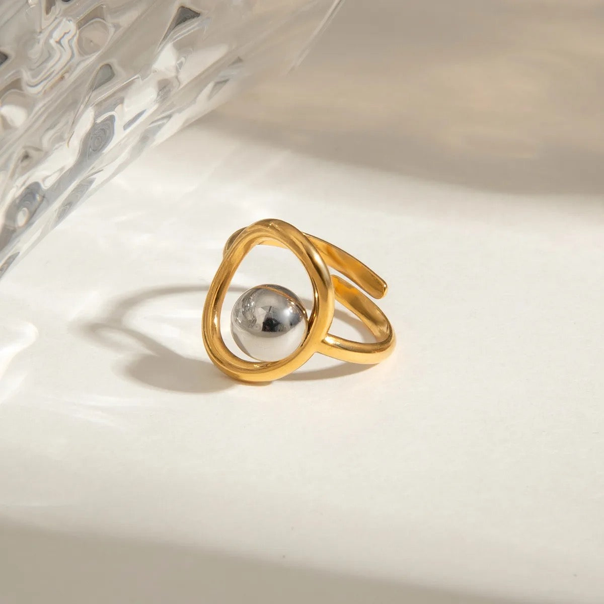 Anillo Bicolor Ajustable