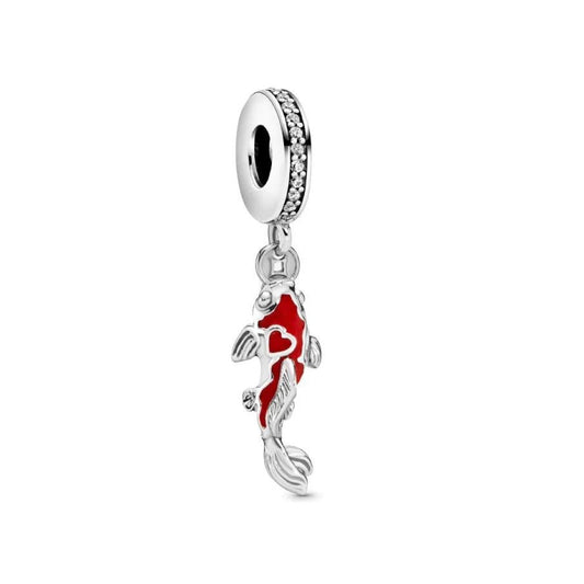 Charm Chapado Pez Carpa De La Buena Suerte