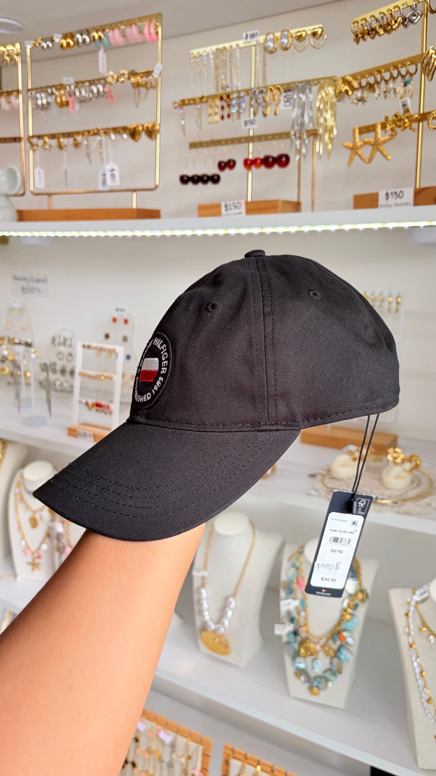 Gorra Caballero Negra Tommy Hilfiger