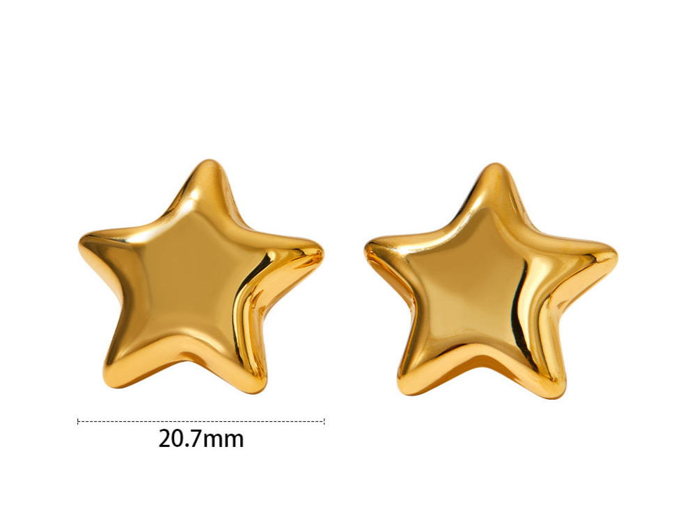 Aretes Estrella Dorada