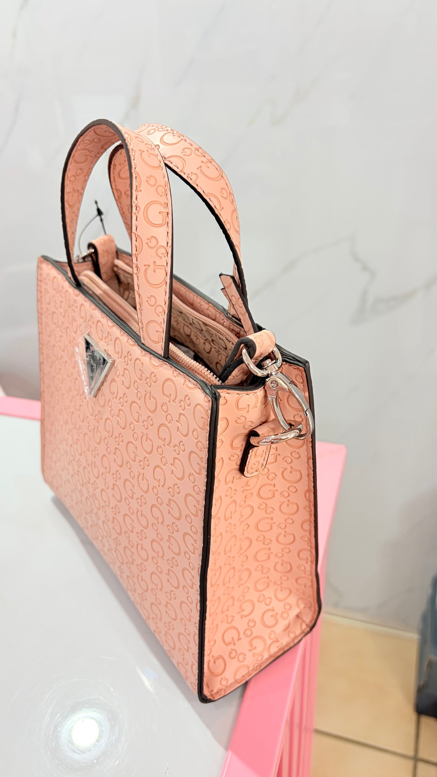 Bolsa Dama Crossbody Nude Guess