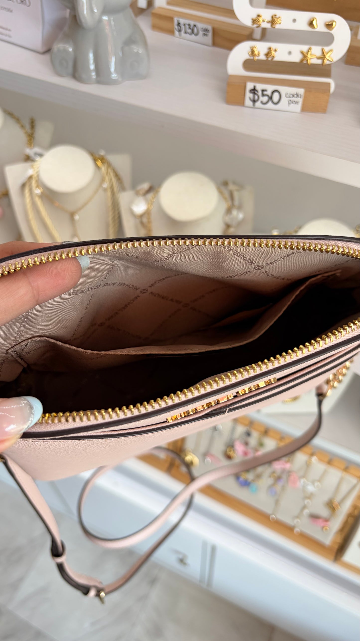 Bolsa Dama Crossbody Rosa Michael Kors