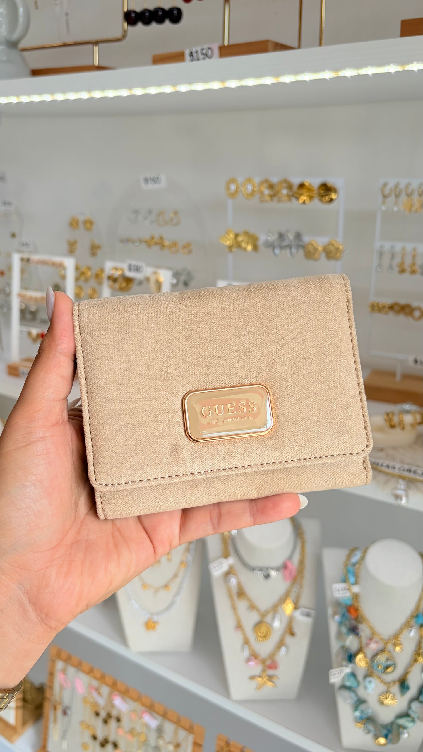 Cartera Dama Beige Guess