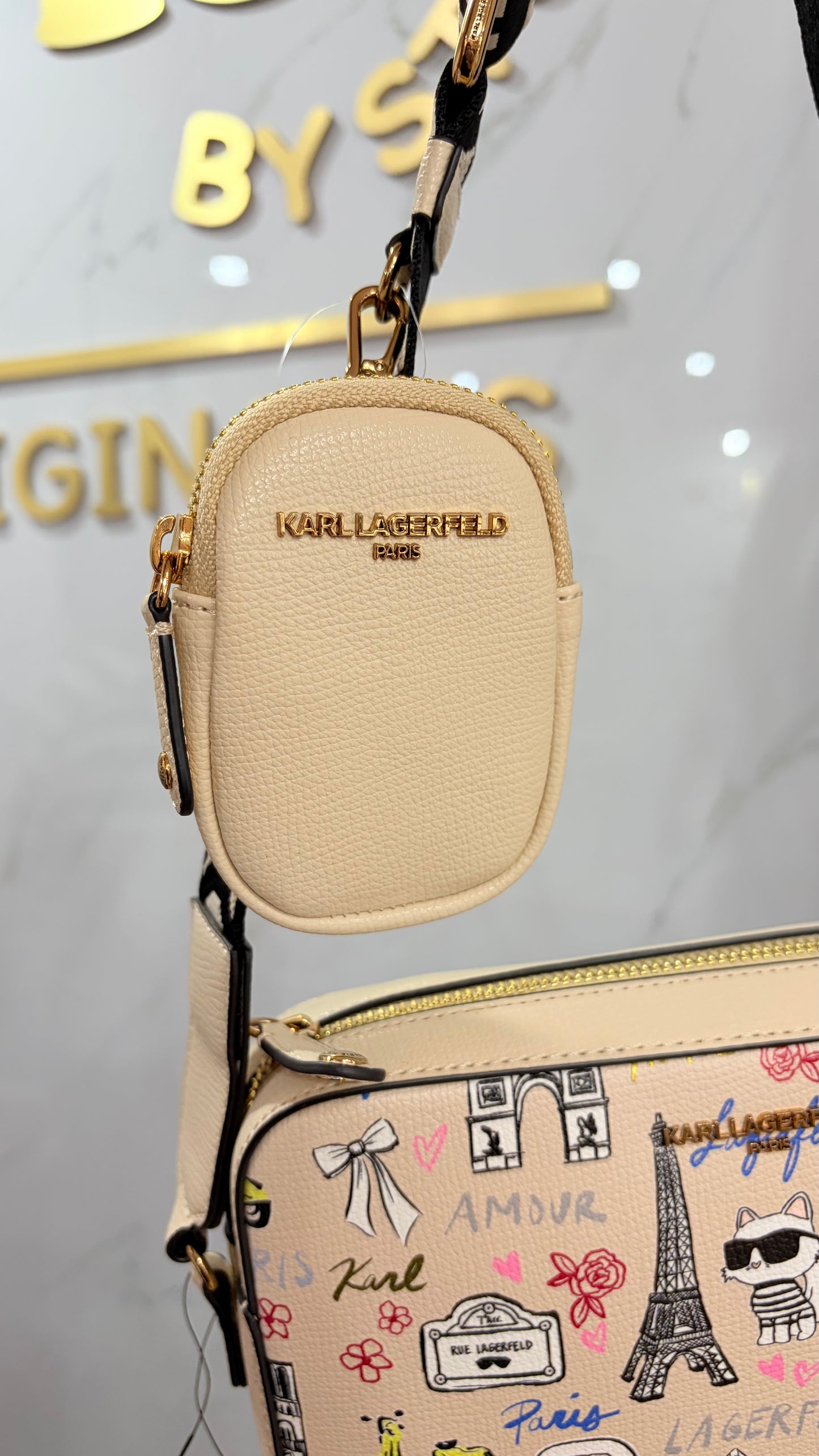 Bolsa Dama Beige Karl Lagerfeld