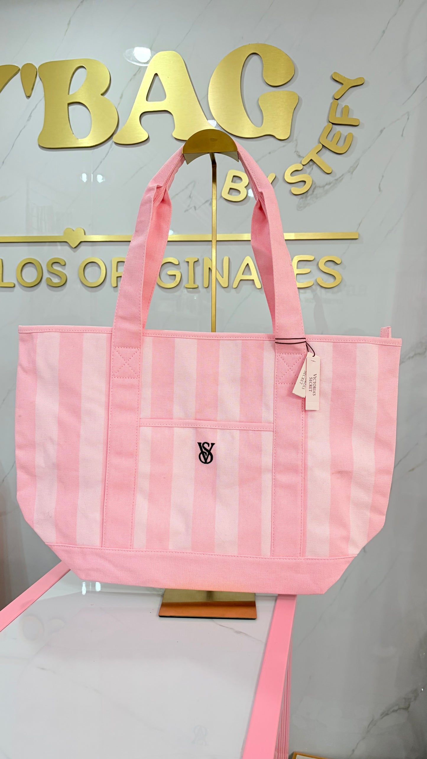 Bolsa Dama Tote Maxi Rosa Victoria’s Secret