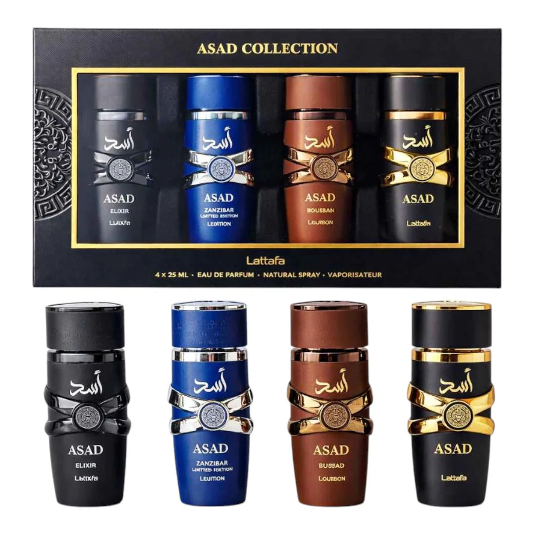 Set Perfume Caballero 4 Piezas 25ml Asad Collection Lattafa
