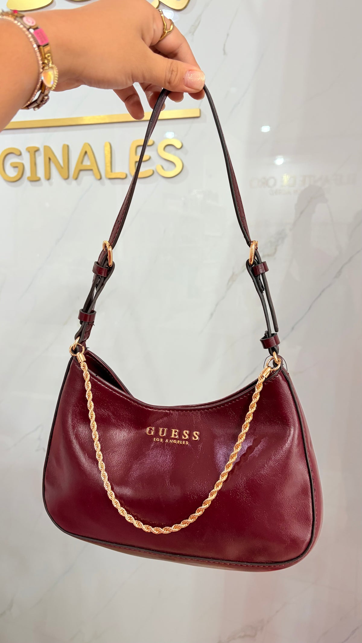 Bolsa Dama Vino Guess