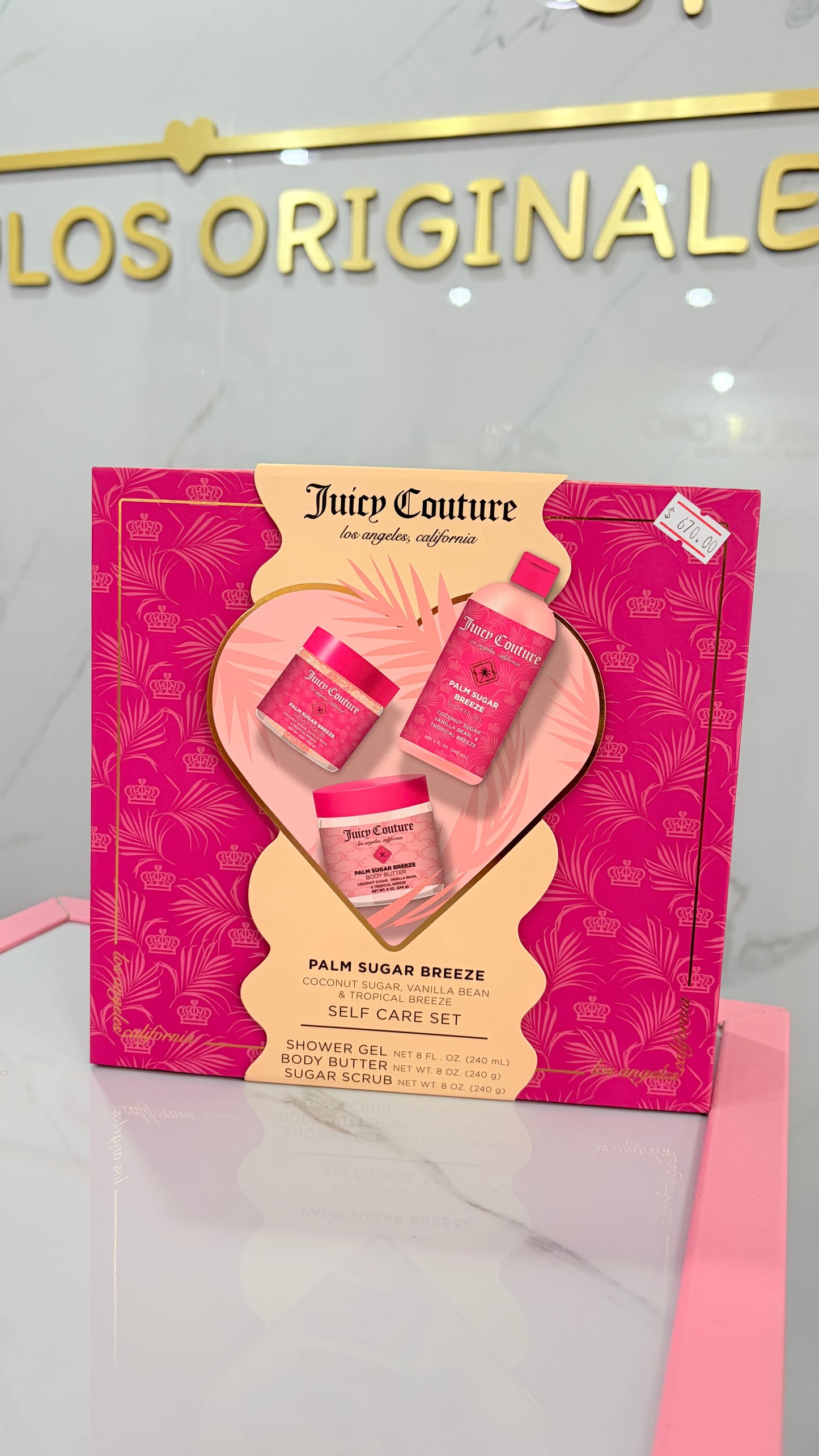 Set jabón de ducha, crema mantequilla y exfoliante Juicy Couture
