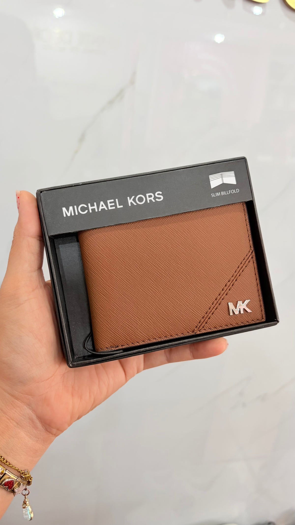 Cartera Caballero Café Michael Kors