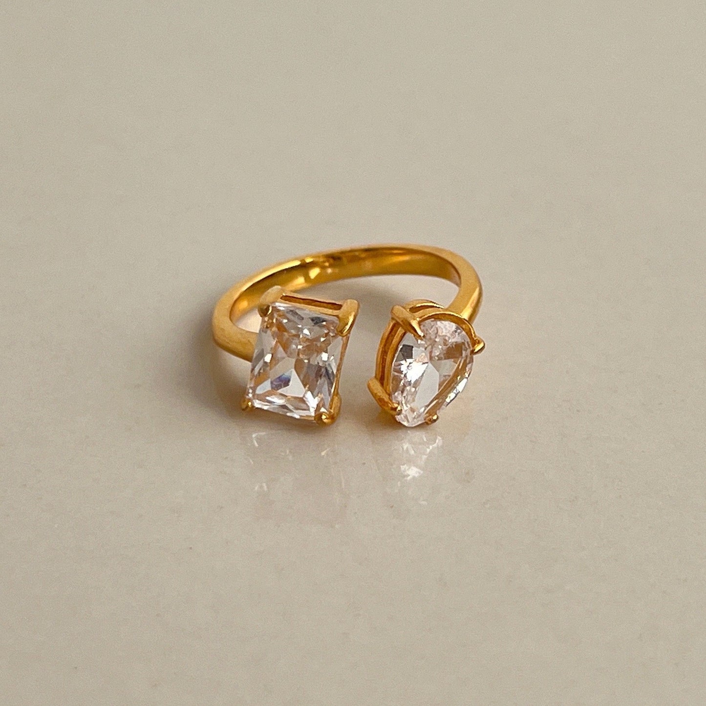Anillo Kylie Piedra Doble