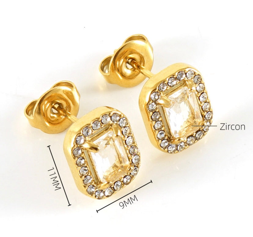Aretes Amara Rectangulares