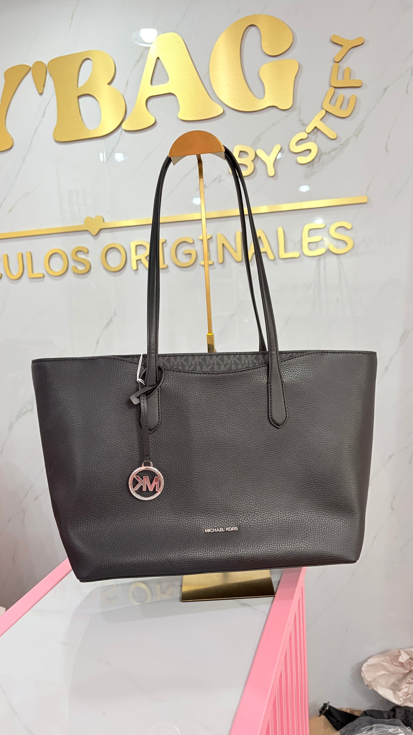 Bolsa Dama Tote Negra Michael Kors