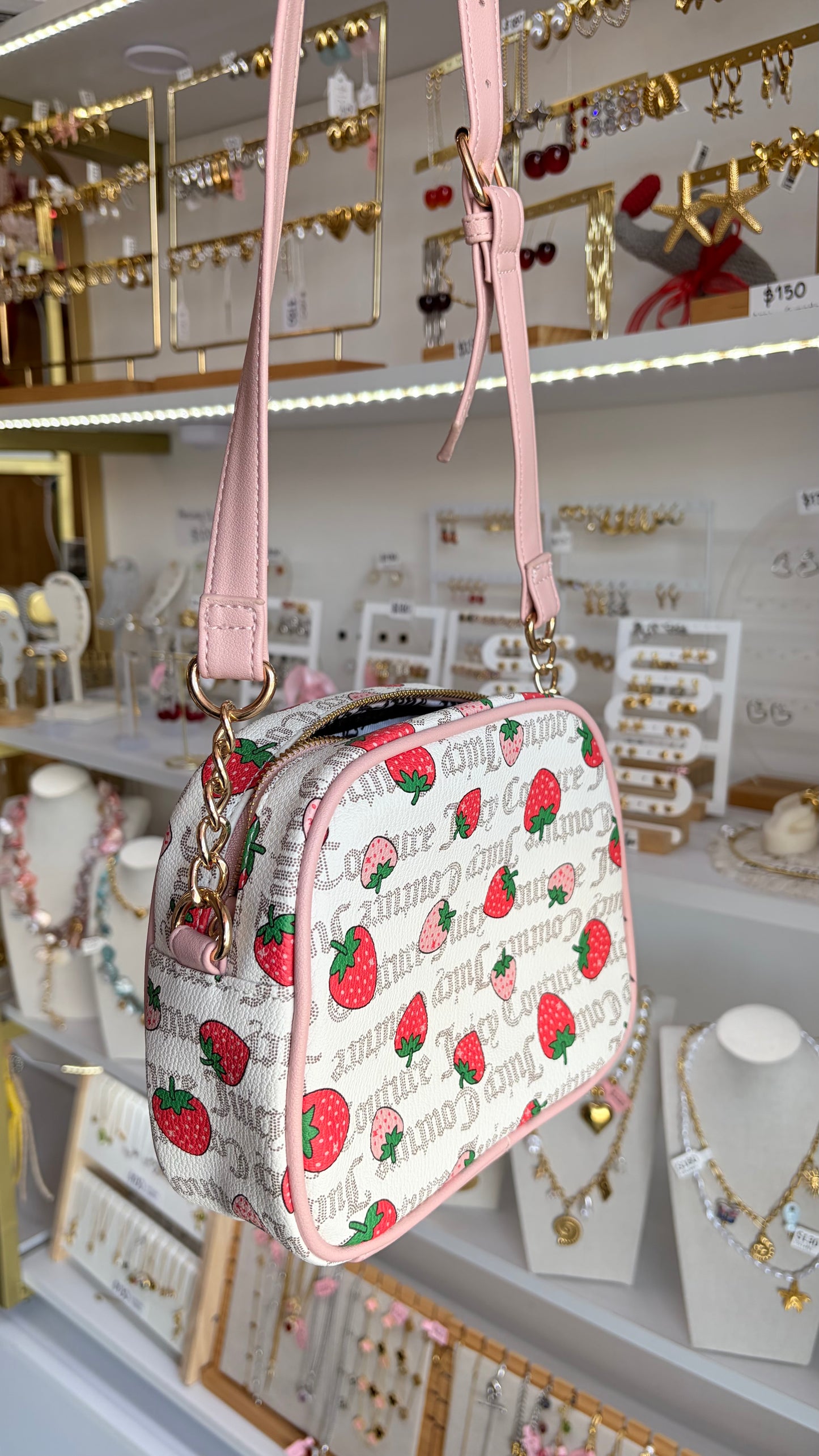 Bolsa Dama Rosa, Blanca Y Fresas Juicy Couture