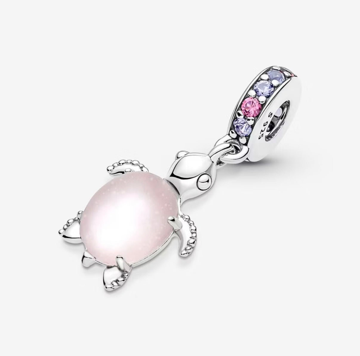 Charm Chapado Tortuga Rosa