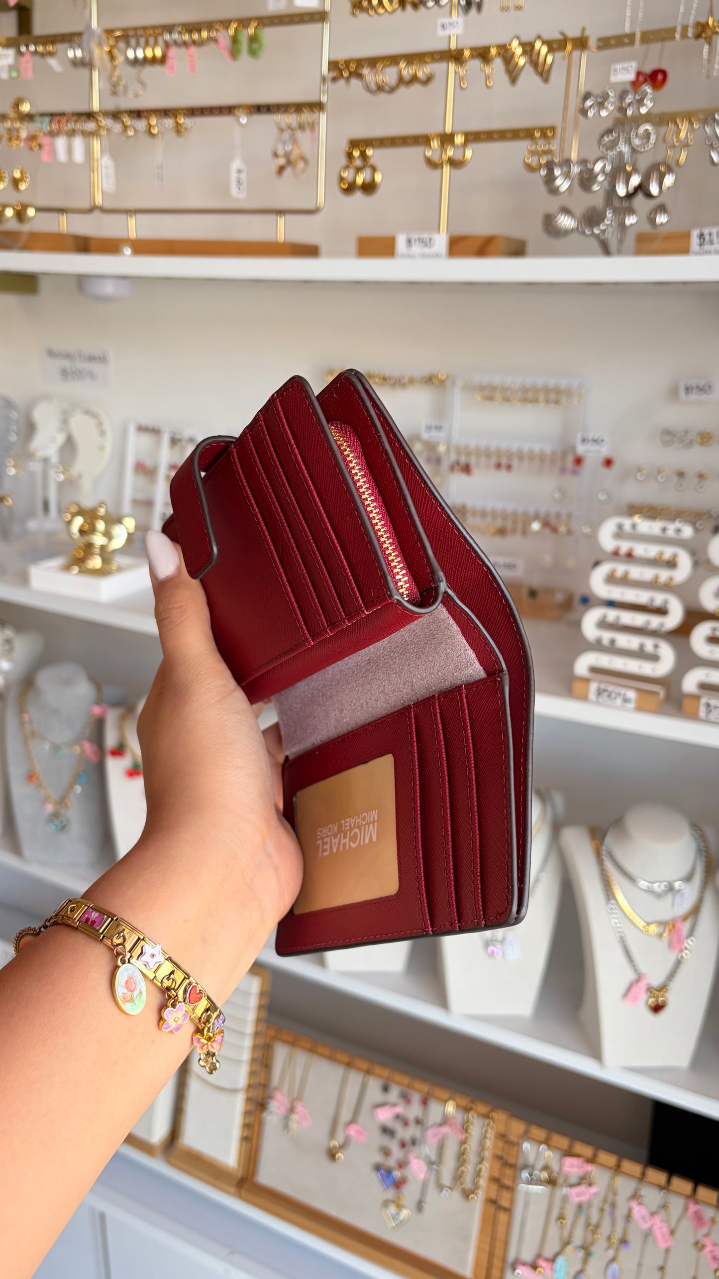 Cartera Dama Rojo Vino Michael Kors