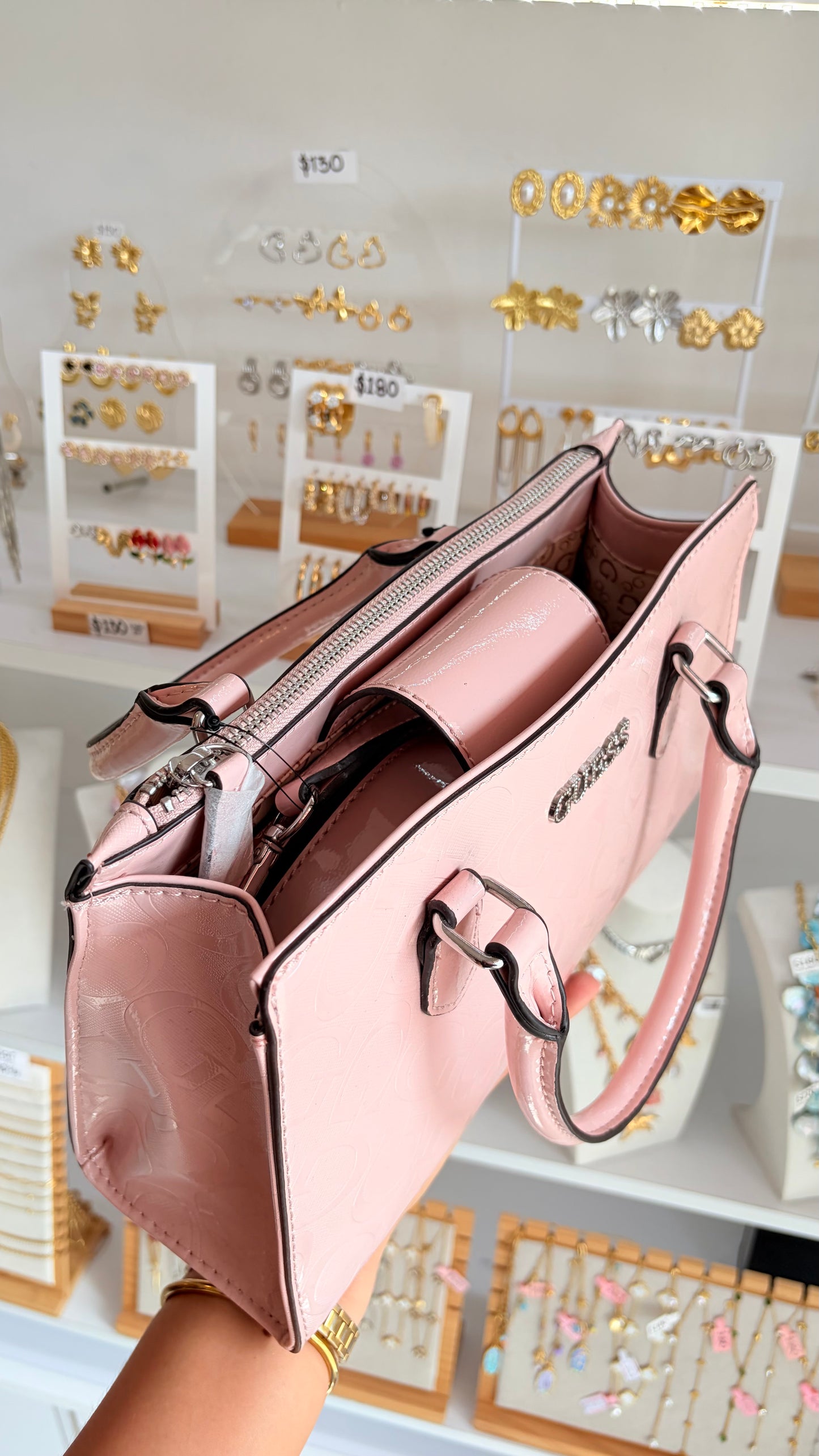 Bolsa Dama Tote Rosa Nude Guess