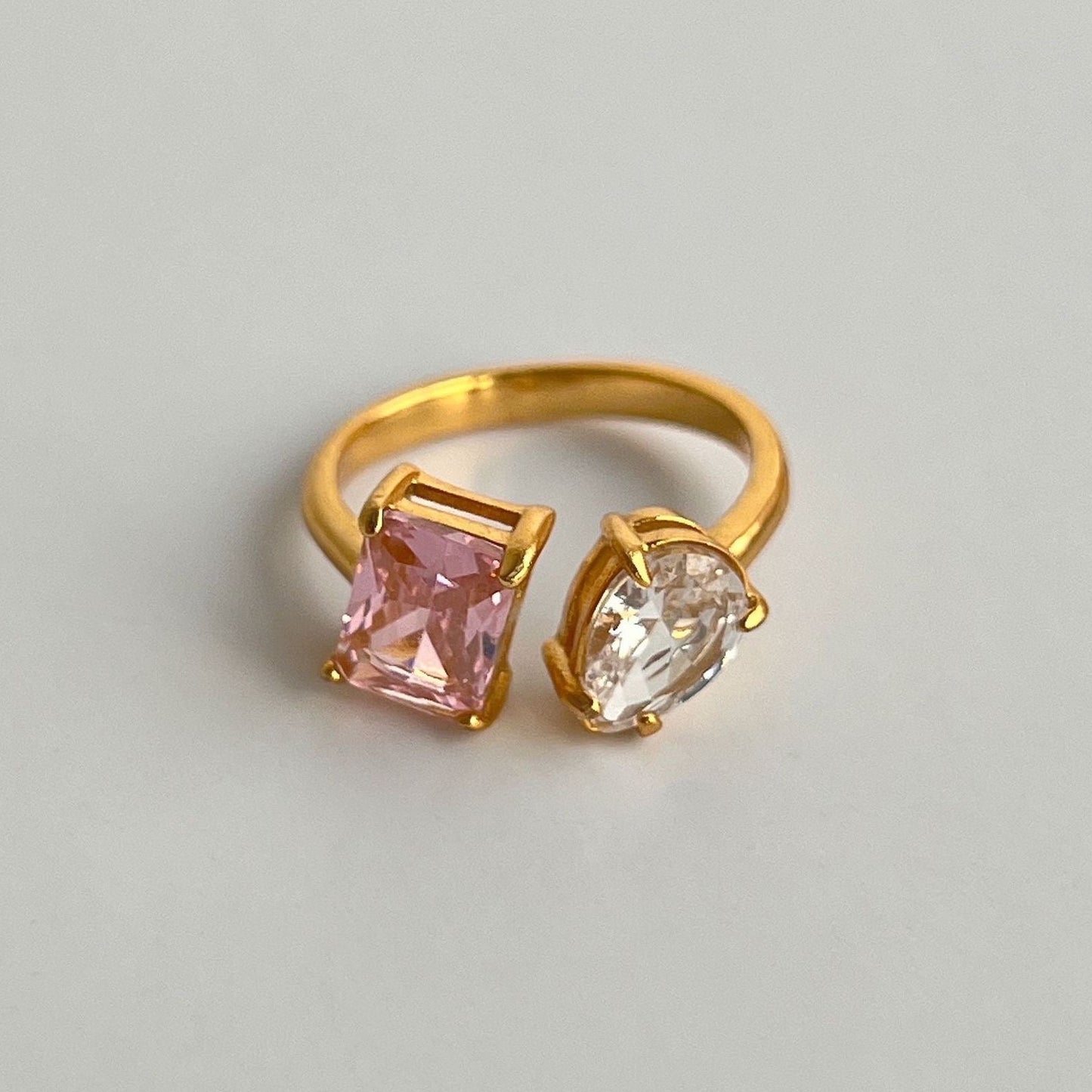 Anillo Kylie Piedra Doble