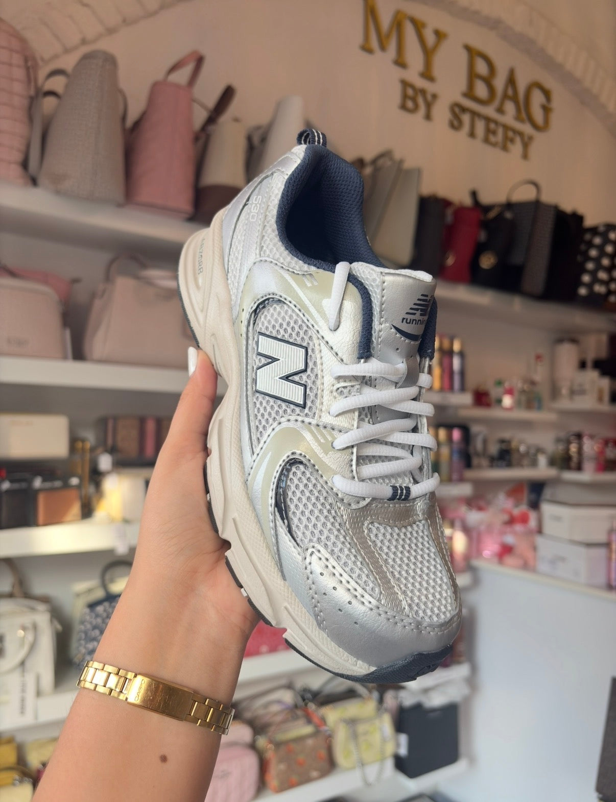 Tenis Gris Y Beige 3mx New Balance
