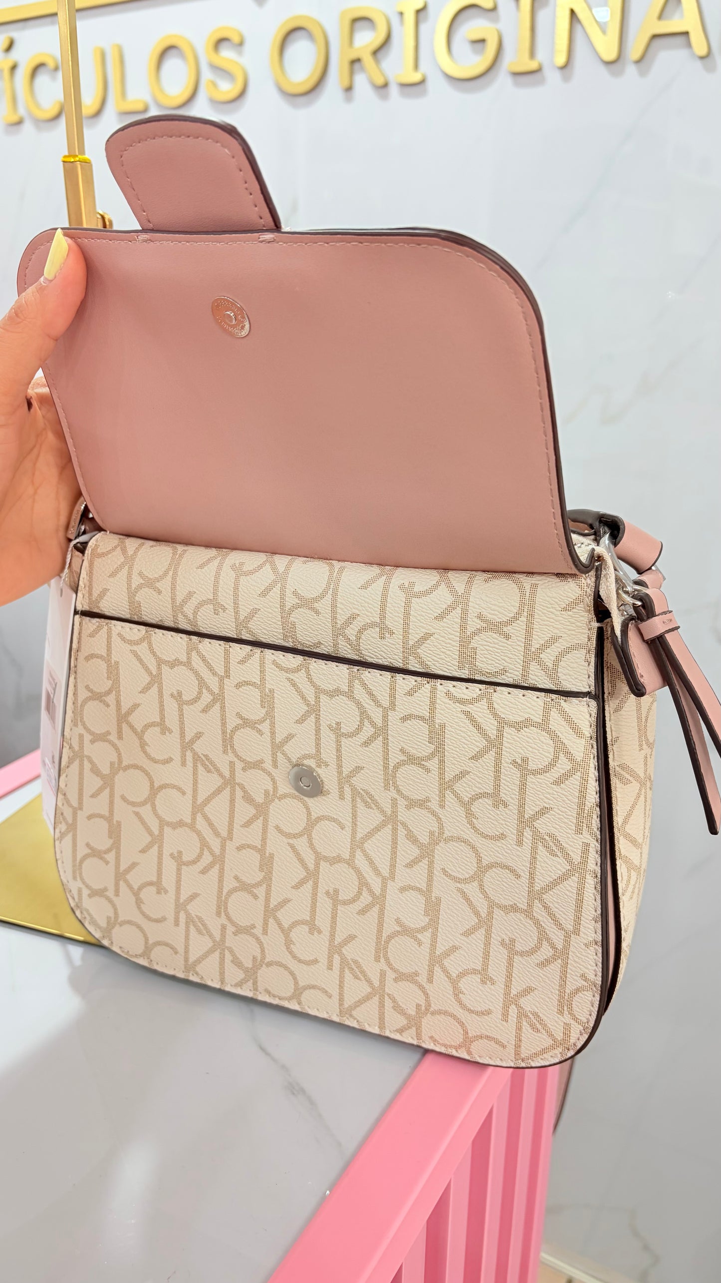 Bolsa Crossbody Rosa Calvin Klein