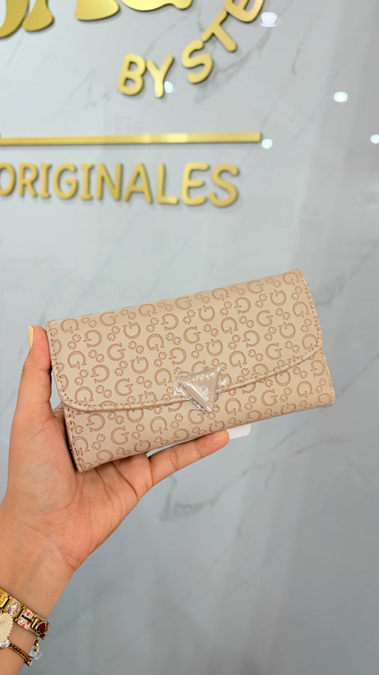 Cartera Dama Beige Guess