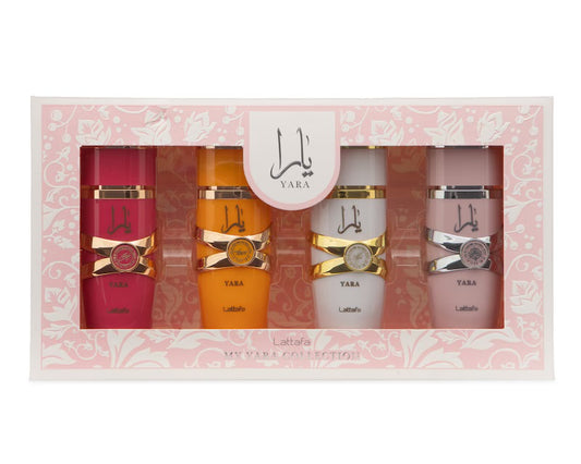 Set Perfume Dama 4 Piezas 25ml Yara Lattafa