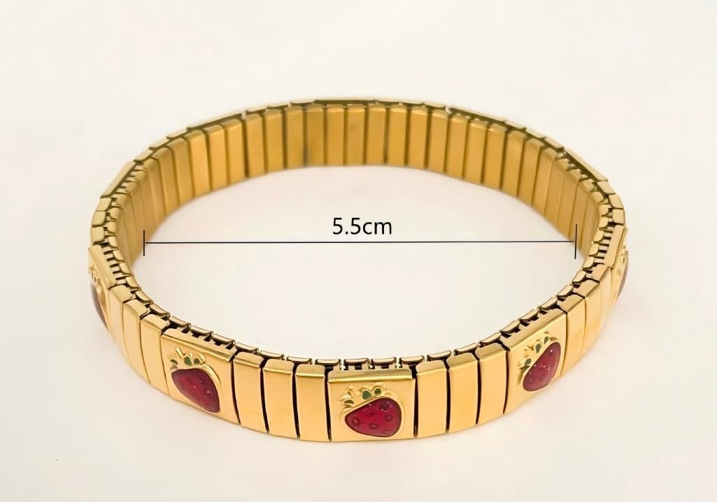 Brazalete Fresa Dorado
