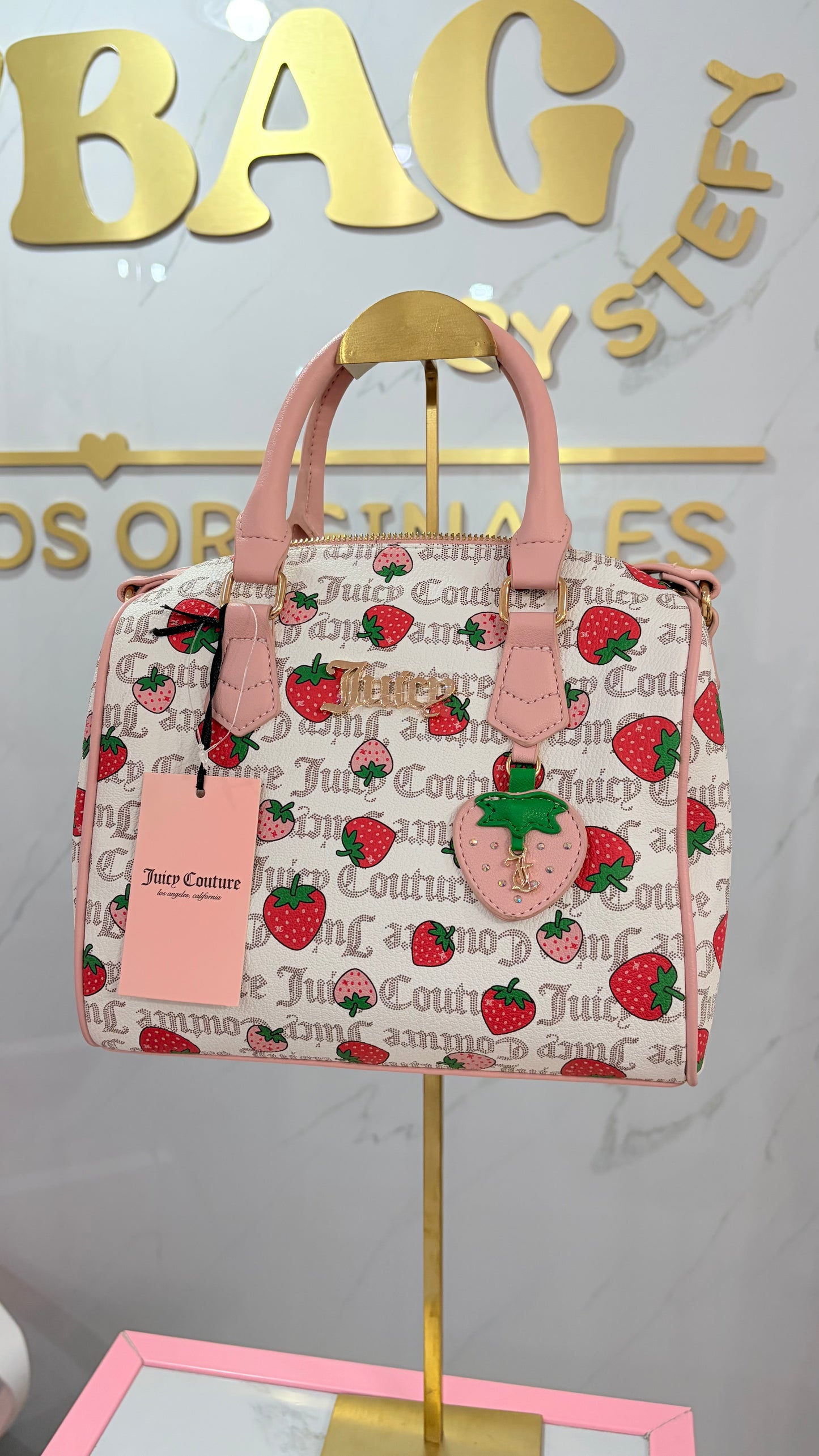 Bolsa Dama Blanca Con Fresas🍓 Juicy Couture