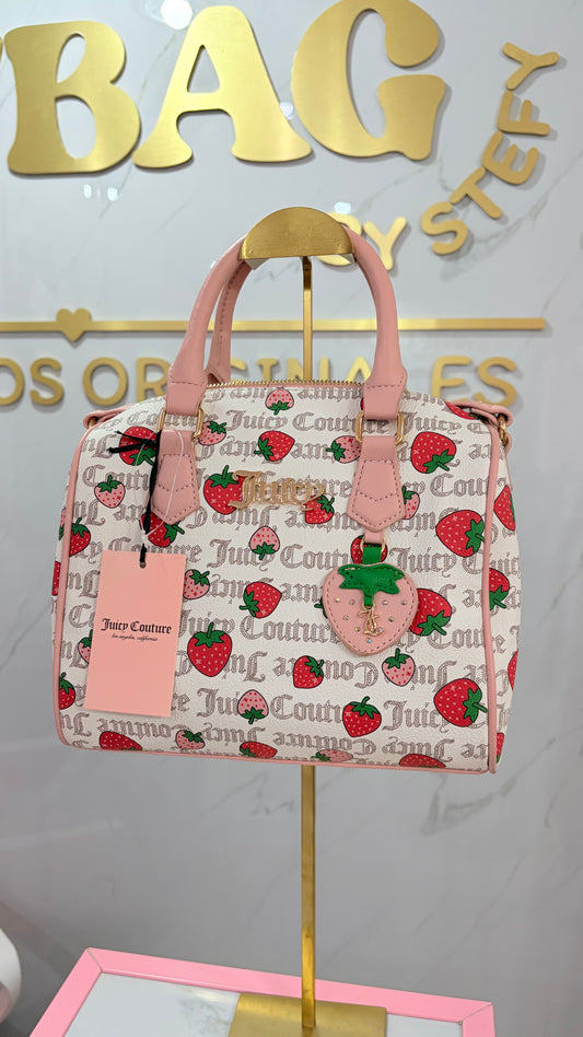 Bolsa Dama Blanca Con Fresas🍓 Juicy Couture