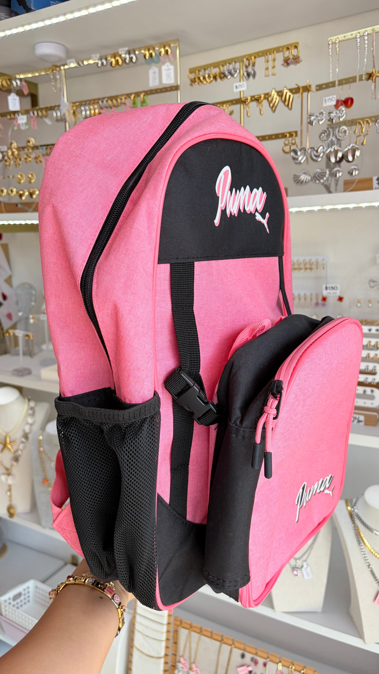 Mochila Dama Grande Con Lonchera Puma