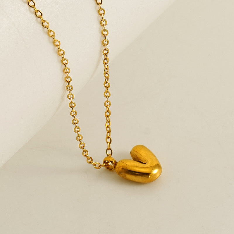 Collar Inicial Mini Dorado Acero