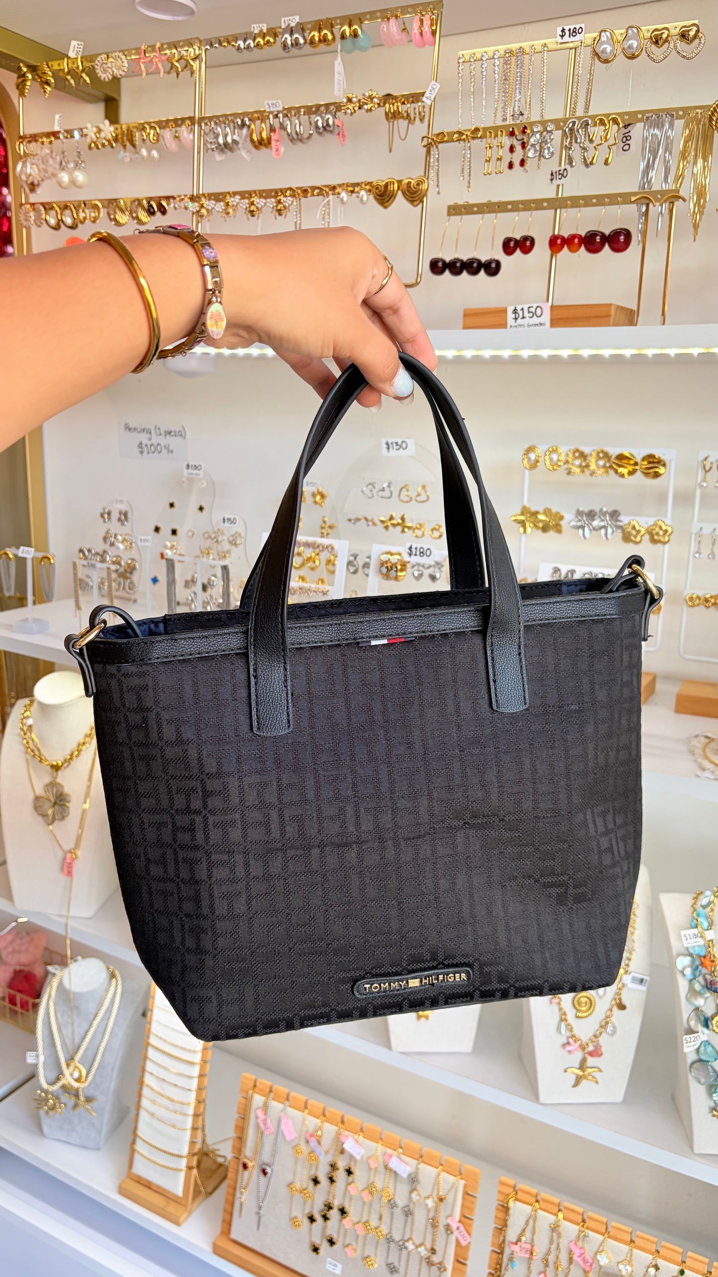 Bolsa Dama Negra Tommy Hilfiger