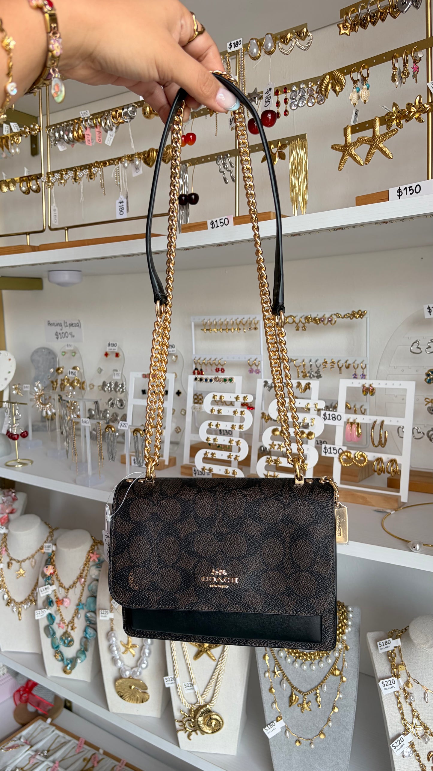 Bolsa Mini Klare Chocolate Coach