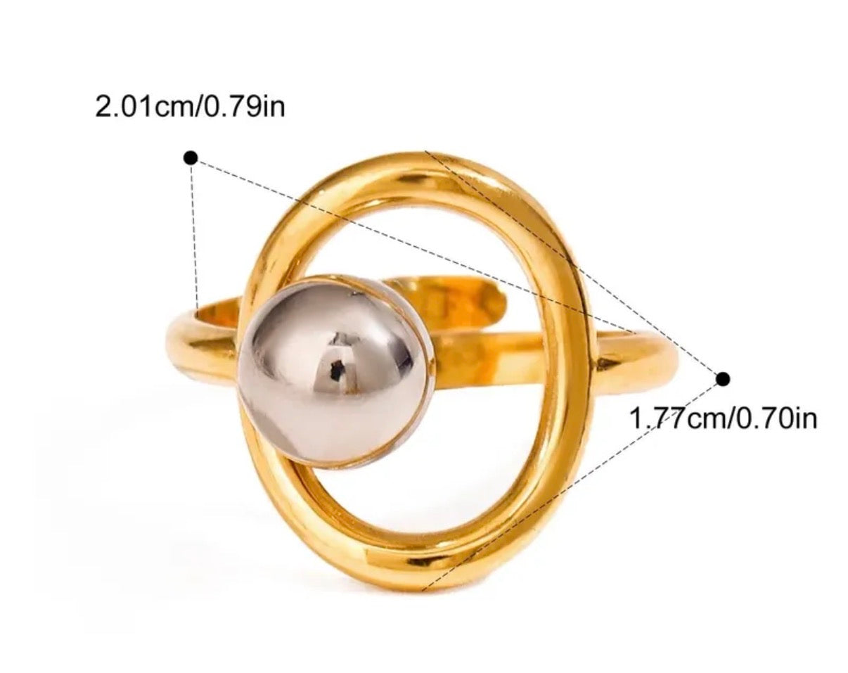Anillo Bicolor Ajustable