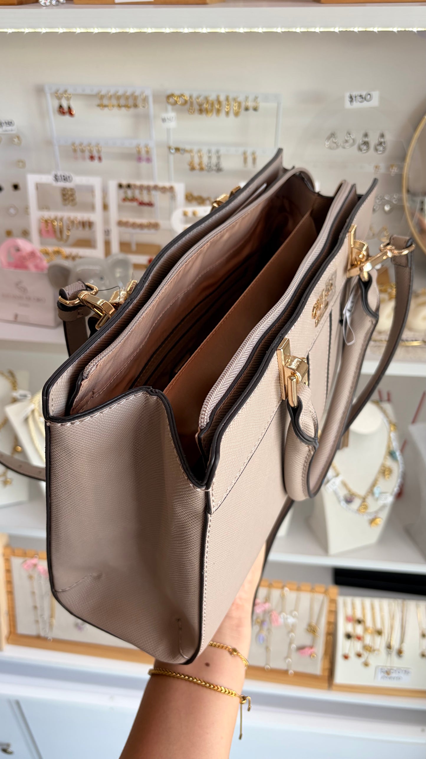 Bolsa Dama Mediana Nude Guess